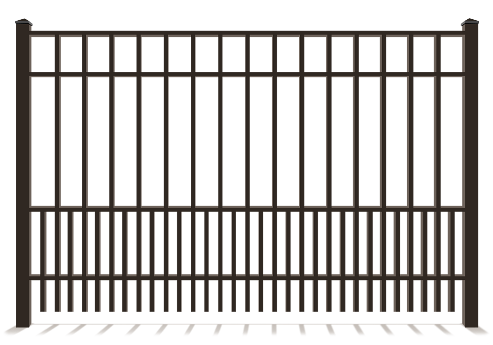 Aluminum pet fence with puppy pickets in Hampton Roads