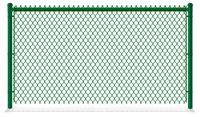 Green Plastic Coated Chain Link Fence Company in Hampton Roads