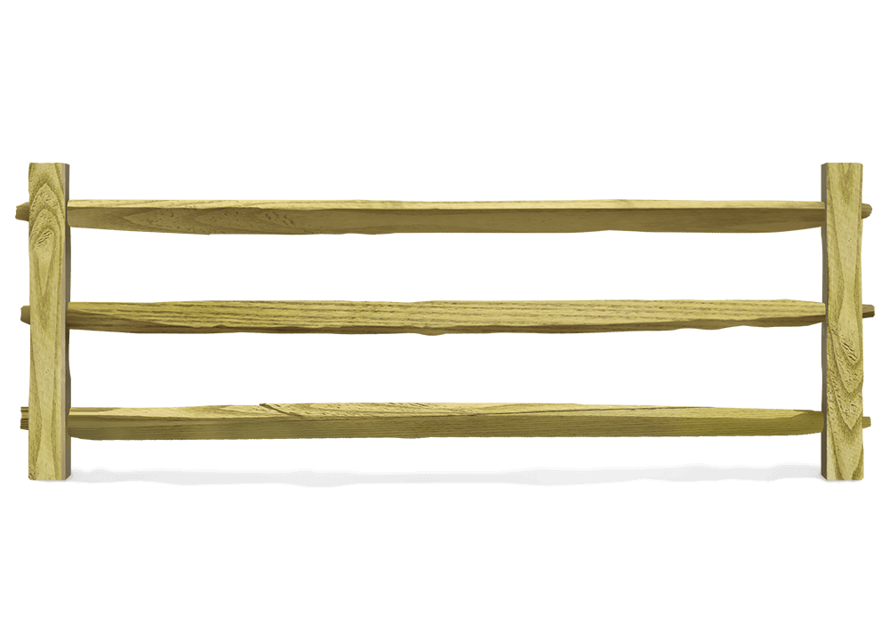 Hampton Roads Split Rail fence in the Hampton Roads area.