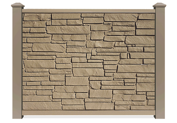 Simtek Dark Brown Granite Composite Fence Contractor in Hampton Roads