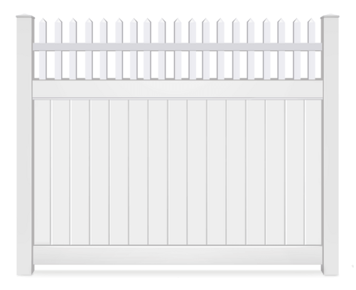 Vinyl Spindle Open Top fence contractor in Hampton Roads