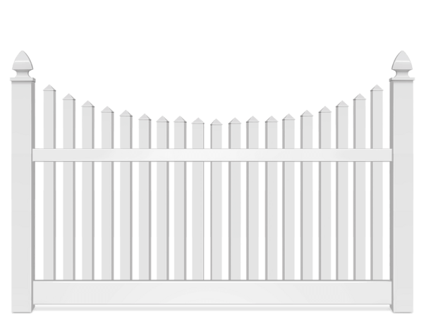 Vinyl Scalloped fence contractor in Hampton Roads