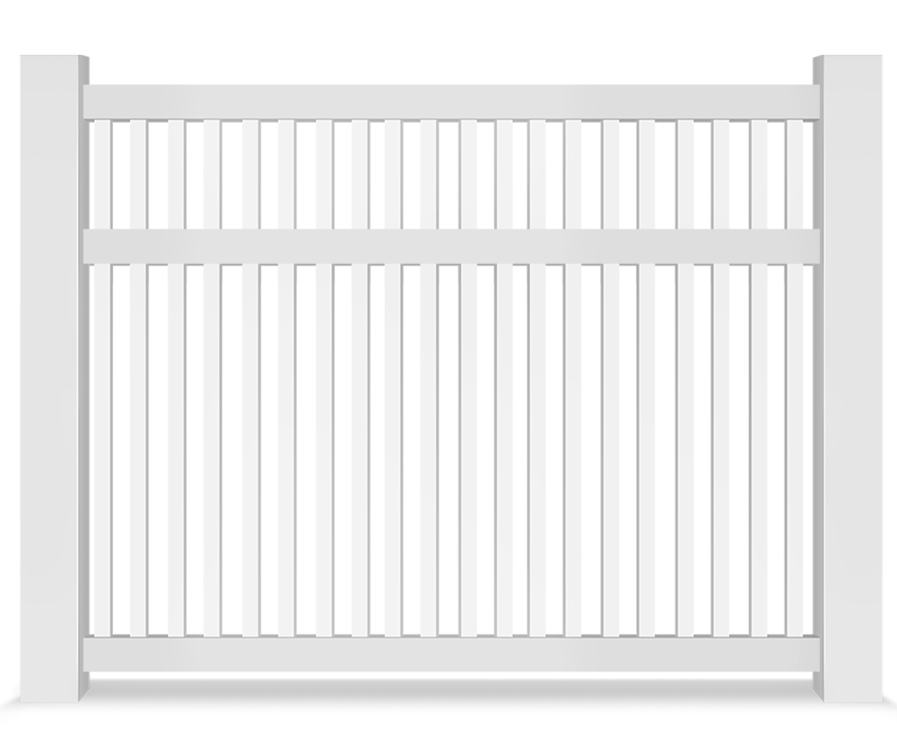 Vinyl semi-privacy fence contractor in Hampton Roads