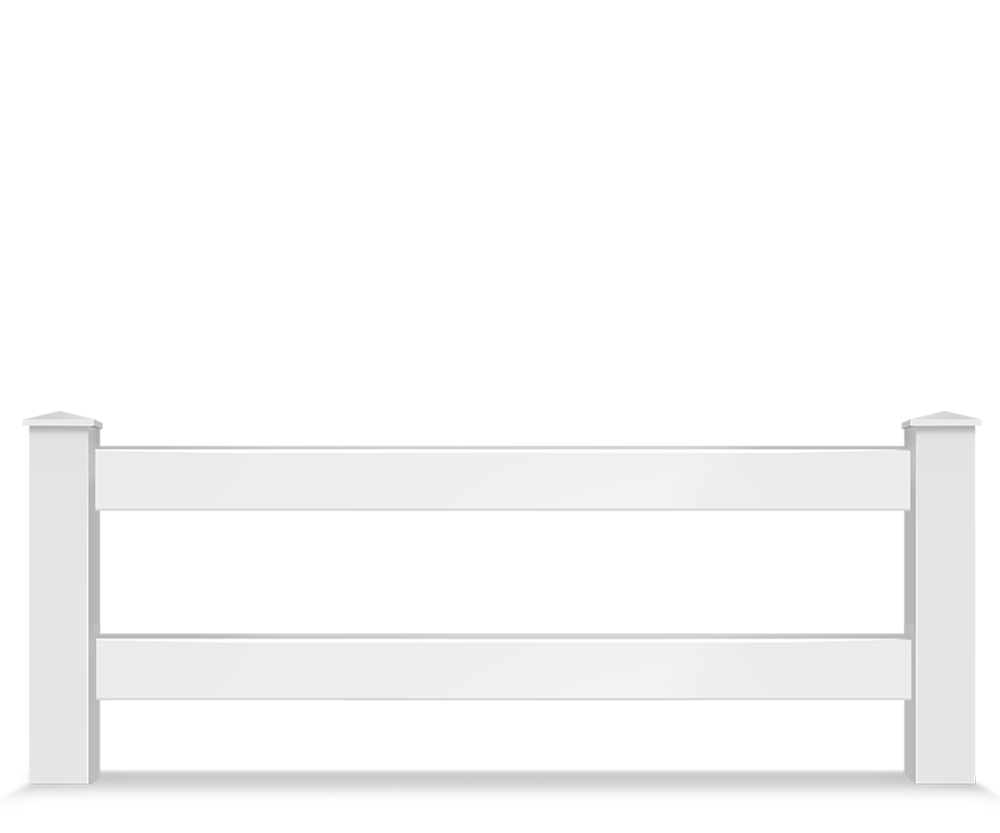 Vinyl split rail farm fence contractor in Hampton Roads