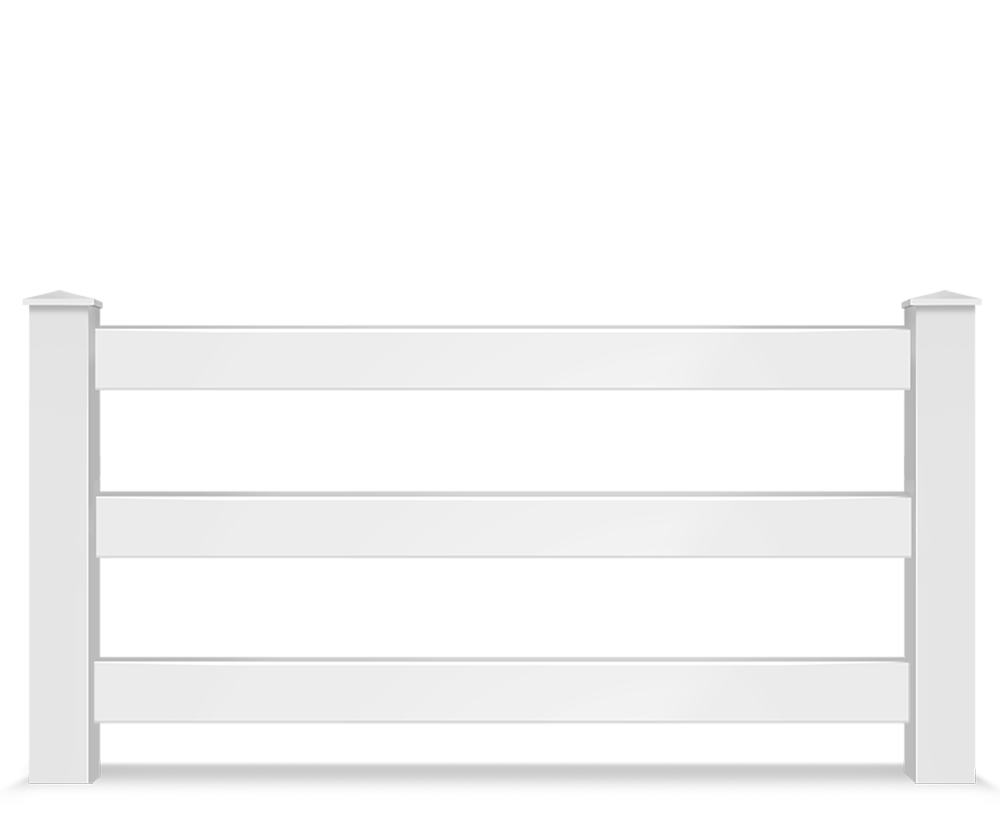 Vinyl split rail farm fence contractor in Hampton Roads