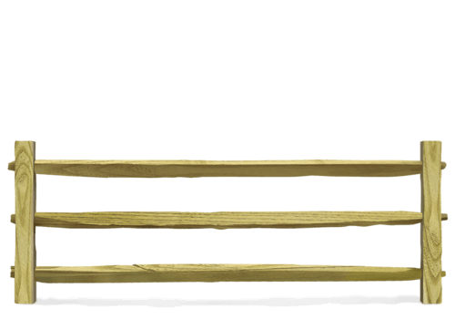 Split Rail wood fence in Hampton Roads