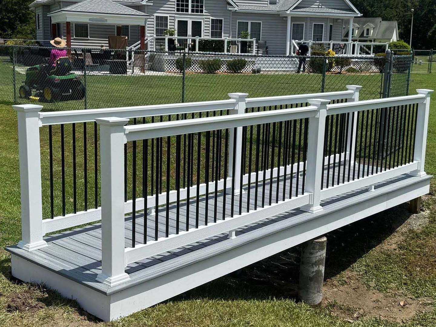 Custom Backyard Bridge Installed in Hampton Roads