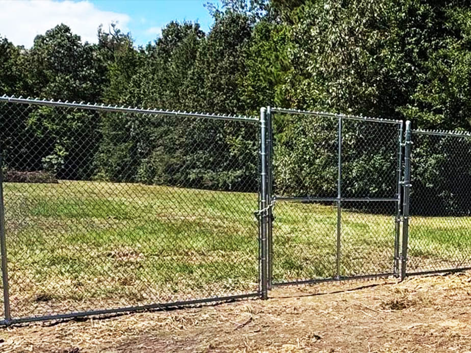 Chain link fence inGreat Bridge Virginia
