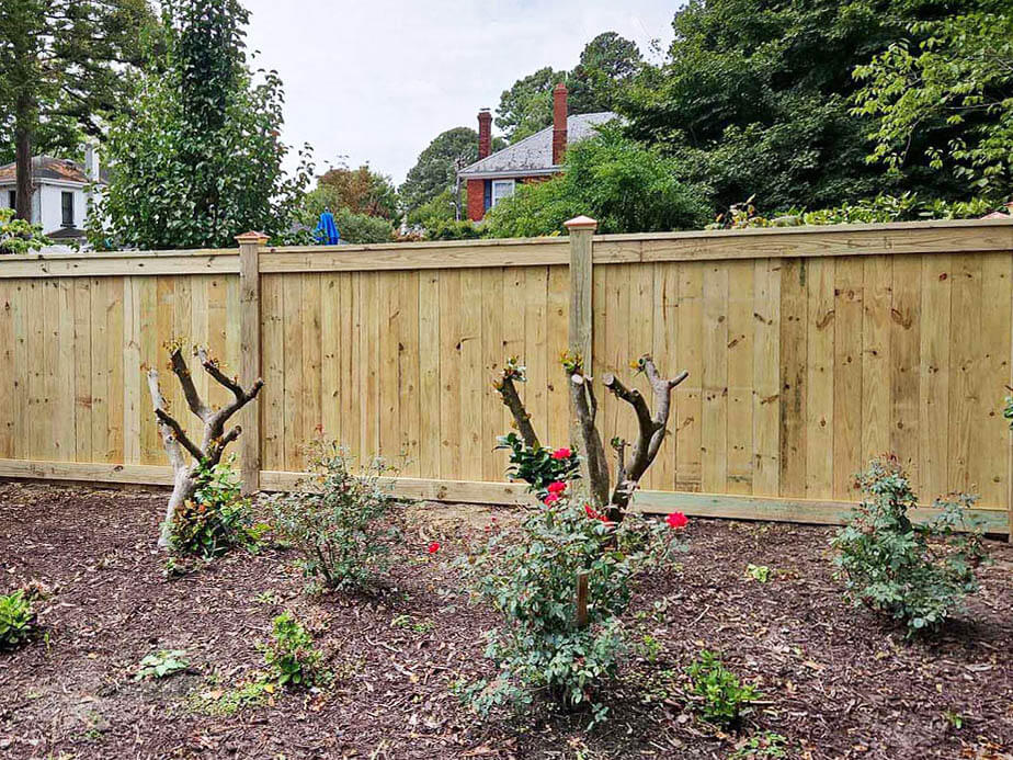Great Bridge Virginia wood privacy fencing