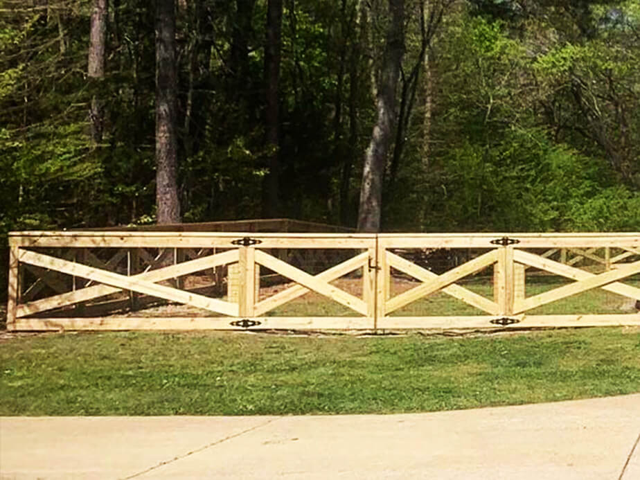 Farm fence in Virginia Beach Virginia